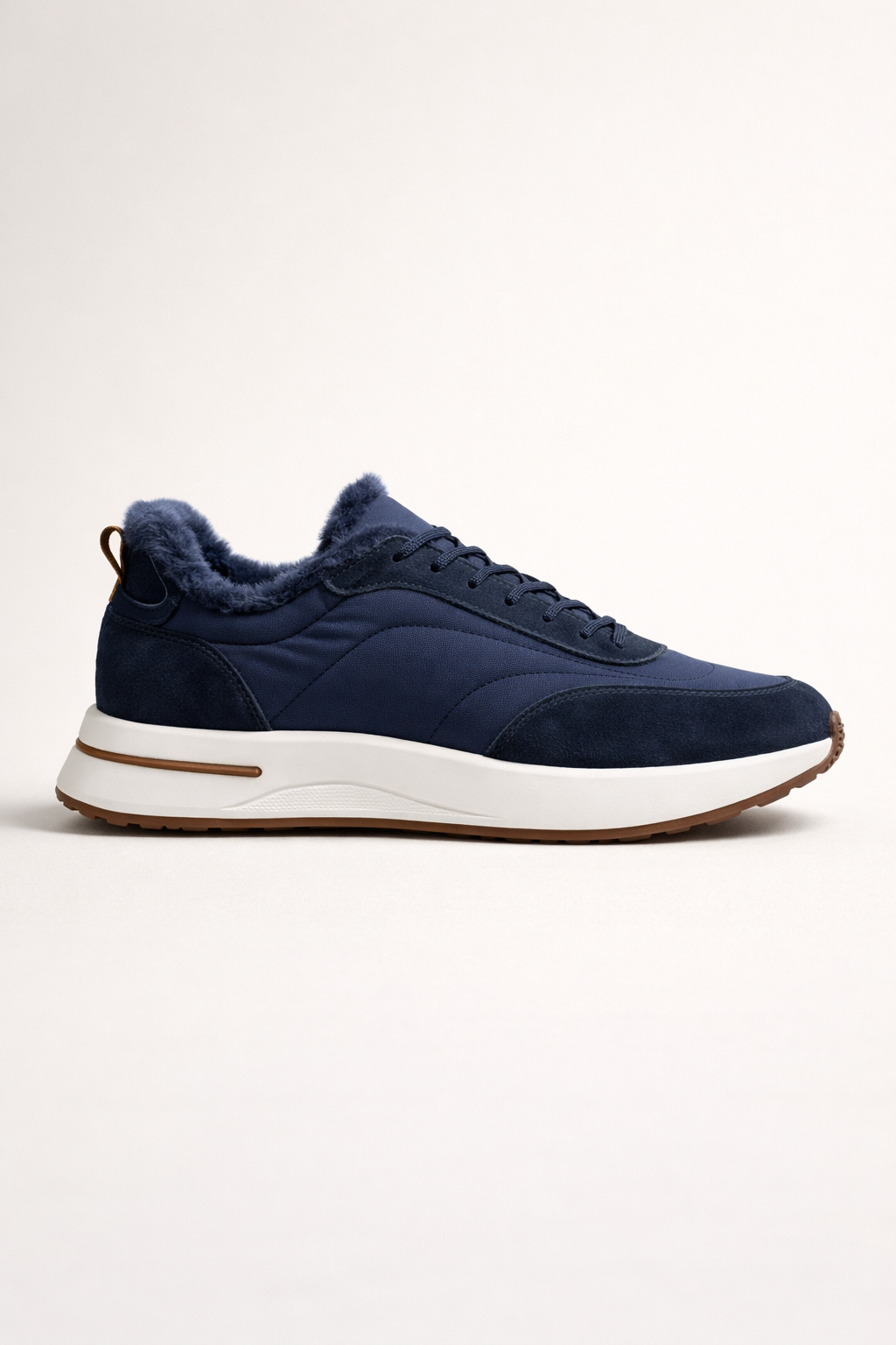 Rivaro Fur-Lined Sneaker Navy
