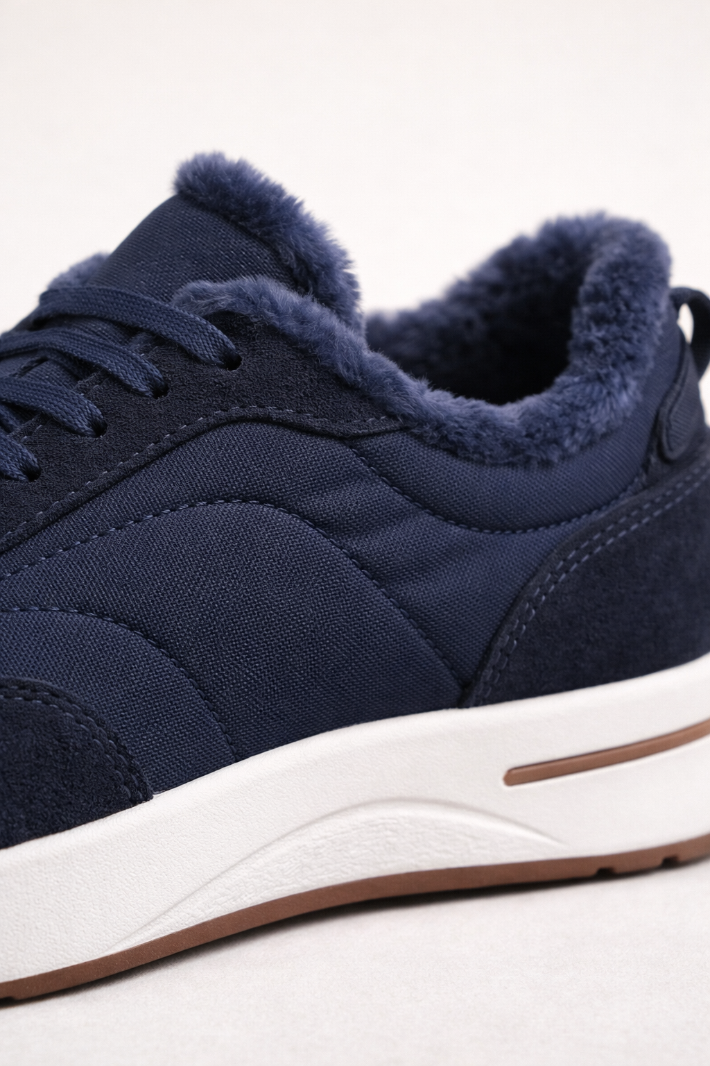 Rivaro Fur-Lined Sneaker Navy